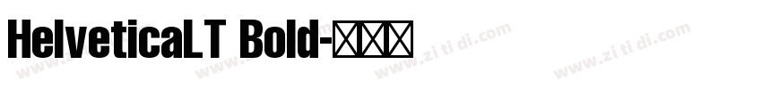 HelveticaLT Bold字体转换